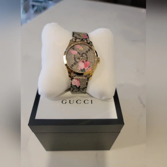 Gucci | Accessories | Ladies Gucci Gtimeless Pink Blooms 